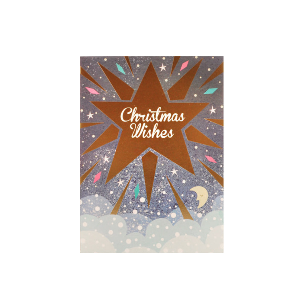 X-MAS _ Wishing star christmas card
